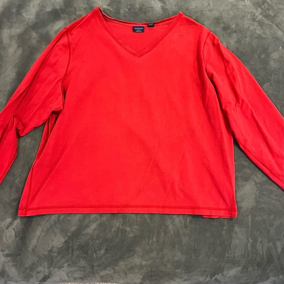 Westbound Red and Blue/Gray Long Sleeve Tees - set of 2 - Picture 2 of 6